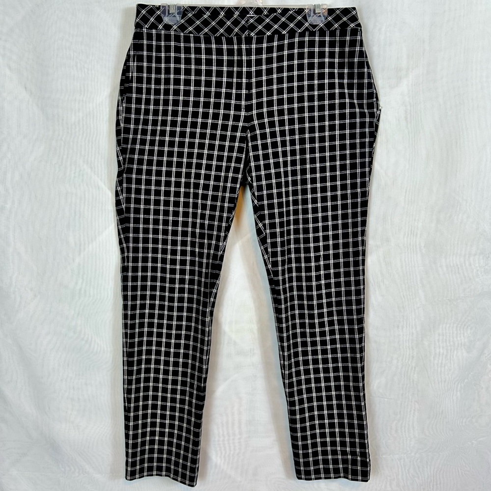 J.Jill Women’s Plaid Stretch Crop Pants / Size 10